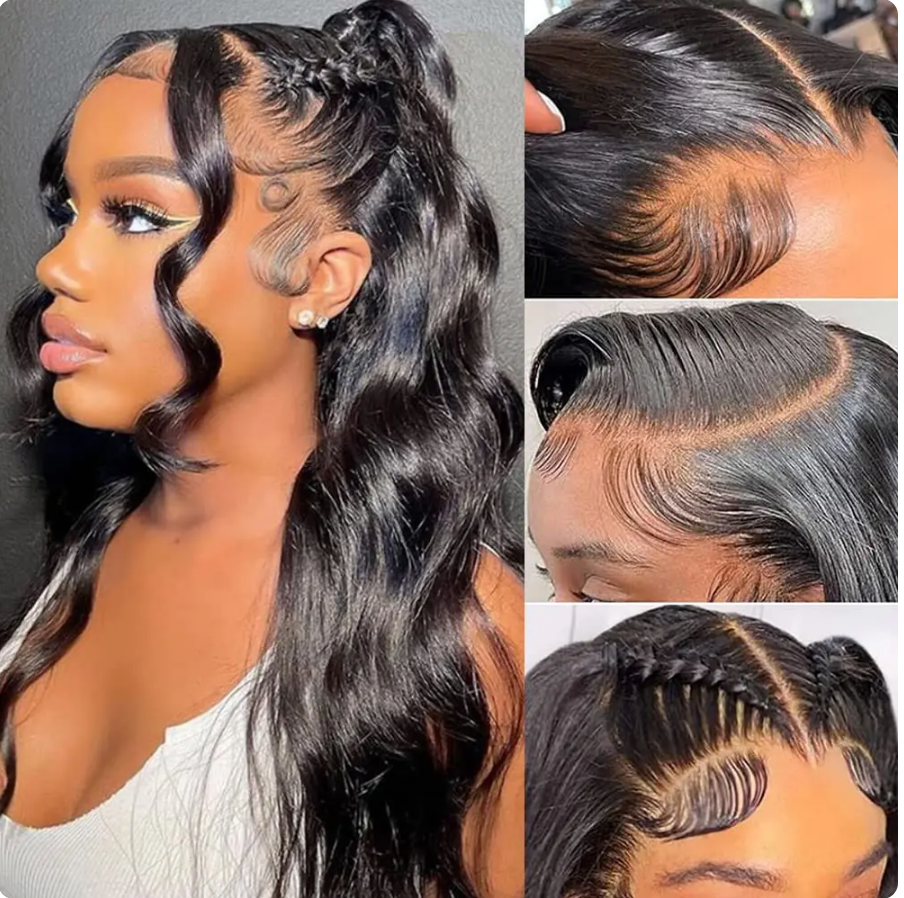 Body Wave Lace Front Wig HD Lace Frontal 4x4 Glueless Closure Wig