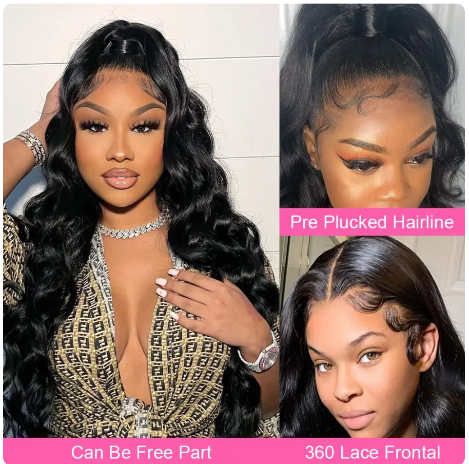 Body Wave Lace Front Wig HD Lace Frontal 4x4 Glueless Closure Wig