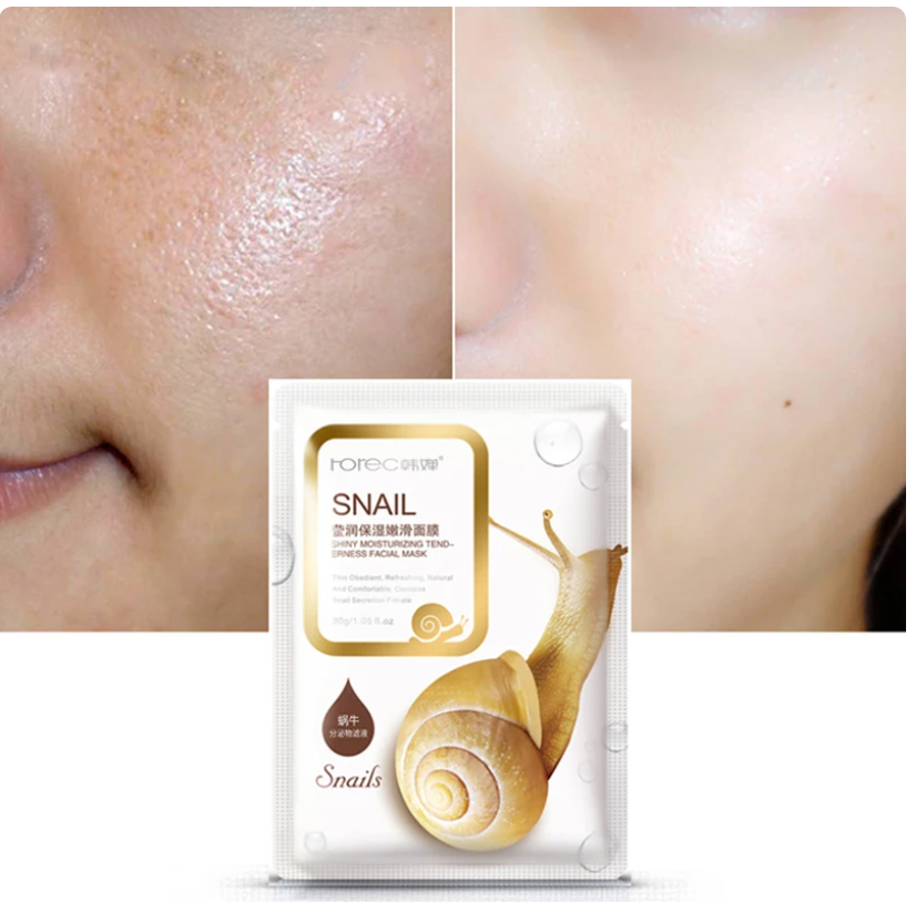 10pcs Snail Essence Facial Skin Care Mask-Hydrating Moisturizing Mask