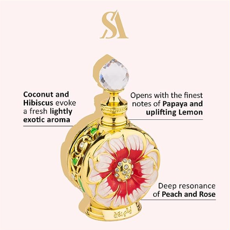 Long Lasting And Addictive Personal Perfume Oil Fragrance - The Luxurious Scent Of Arabia - 0.5 Oz