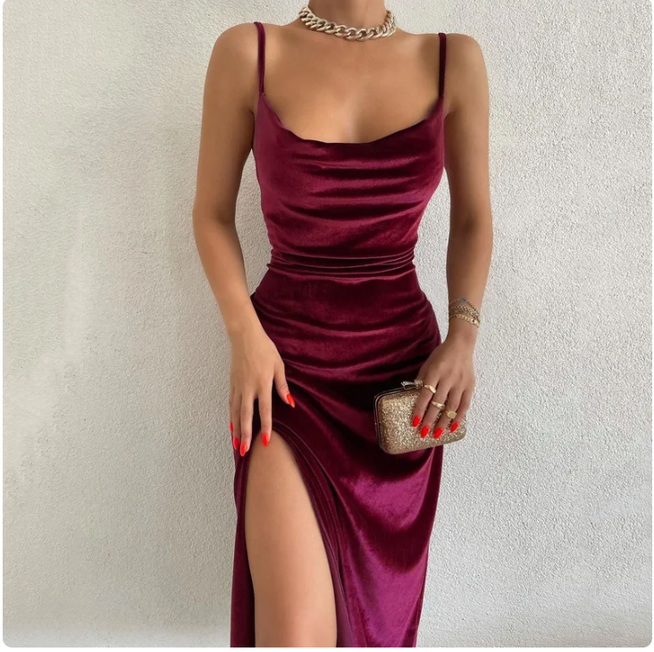 Sexy Slim Fit - Split Strap Dress