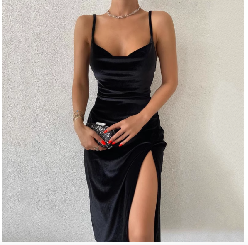 Sexy Slim Fit - Split Strap Dress